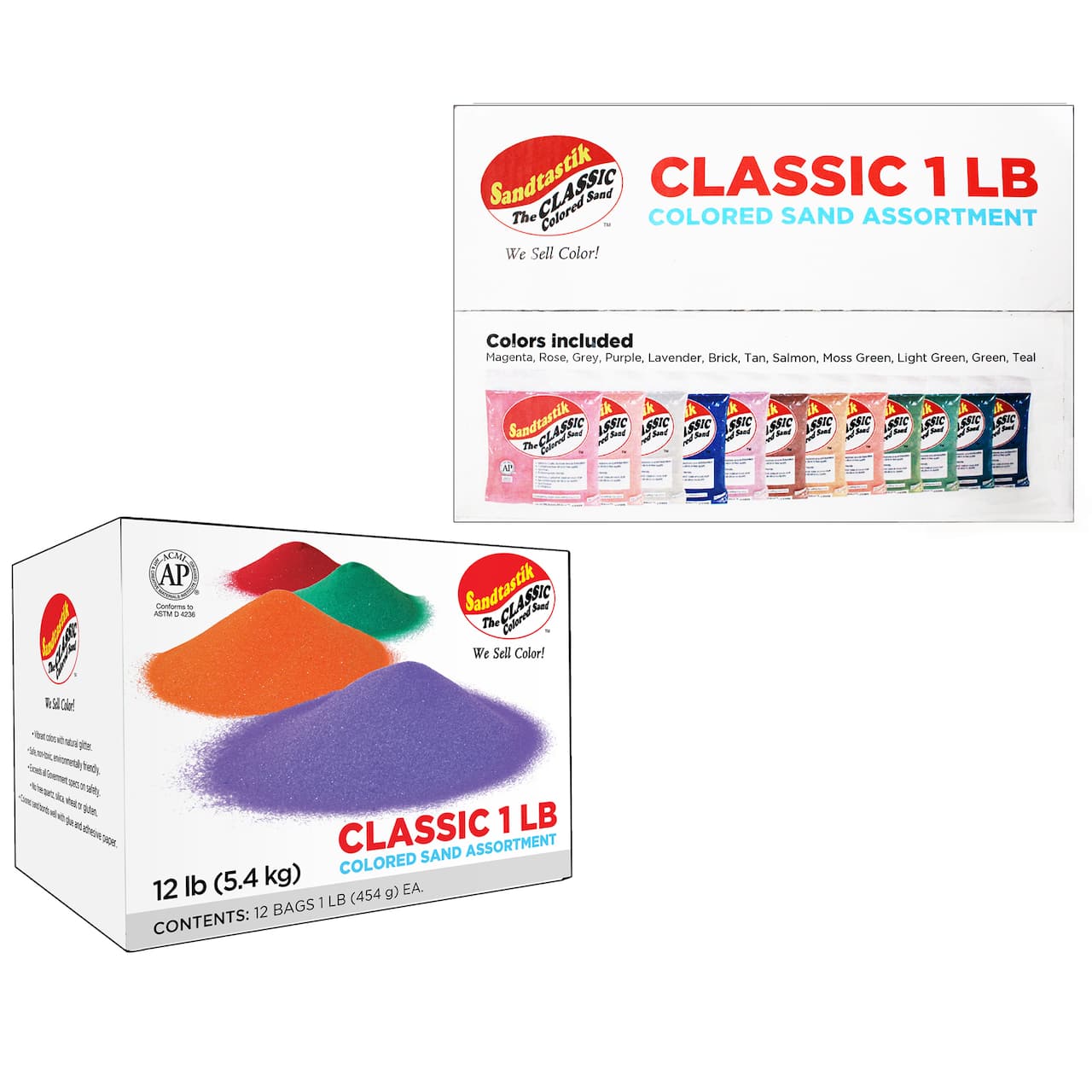 Sandtastik® Classic Colored Sand Assortment 2, 12ct.